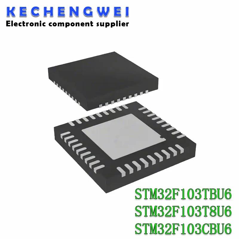 

5 шт./лот STM32F103CBU6TR STM32F103CBU6 STM32F103 STM32F103T8U6 STM32F103TBU6 QFN-48