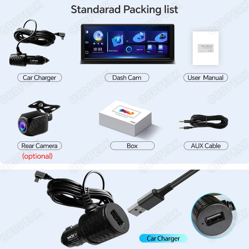 OBDPEAK T20 PRO Car Intelligent Screen CarPlay Android