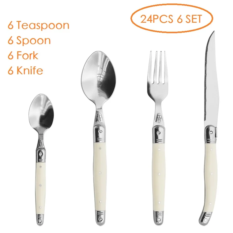24pcs 6 set cutlery