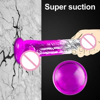 Multi Size Transport Dildo für Frauen Silikon realistische gefälschte Schwanz weibliche Mastur bator mit Saugnapf Dildo Sexspielzeug für Frauen 4
