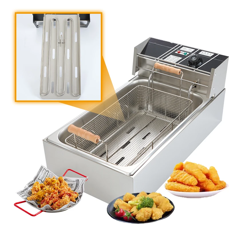 Factory Supply Pink Deep Fryer Electric Commercial Lpg Gas Deep Fryer Getra Gas Burger Grill With Deep Fry 2