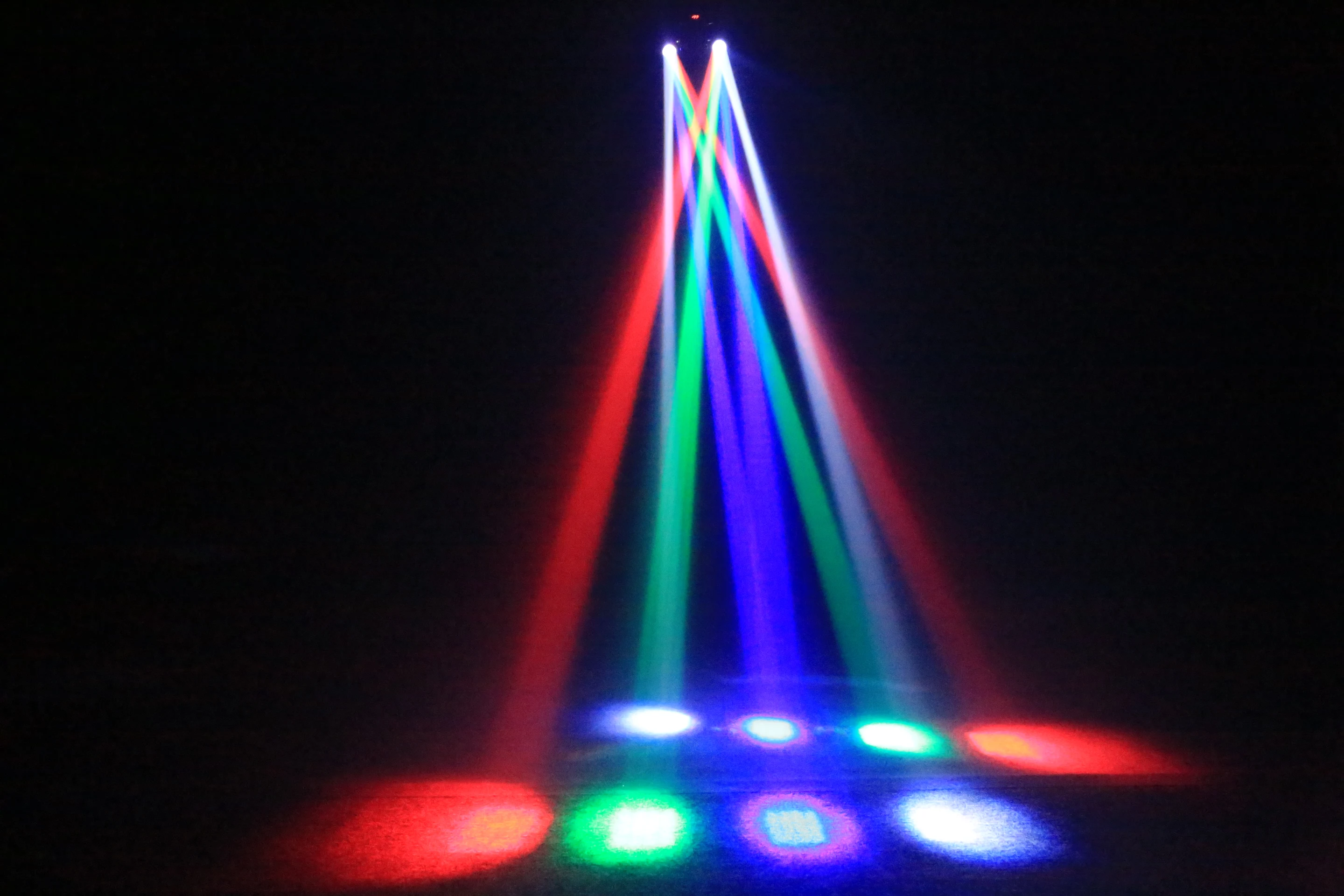 DMX 36W LED Moving Head Light Disco Gold Strobe Beam Green&Red Laser Party Light
