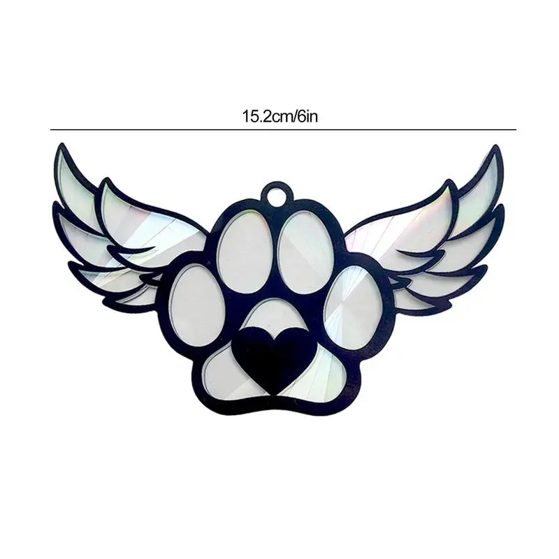 Dog Ornaments In Memory Pet Sun Catcher For Windows Dog Memorial Suncatcher Acrylic Window Ornament For Pet Lover