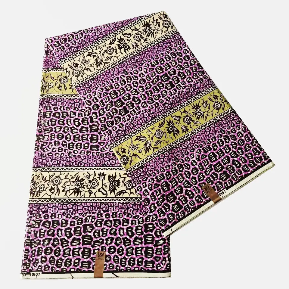 Textile fabric 100% cotton golden wax