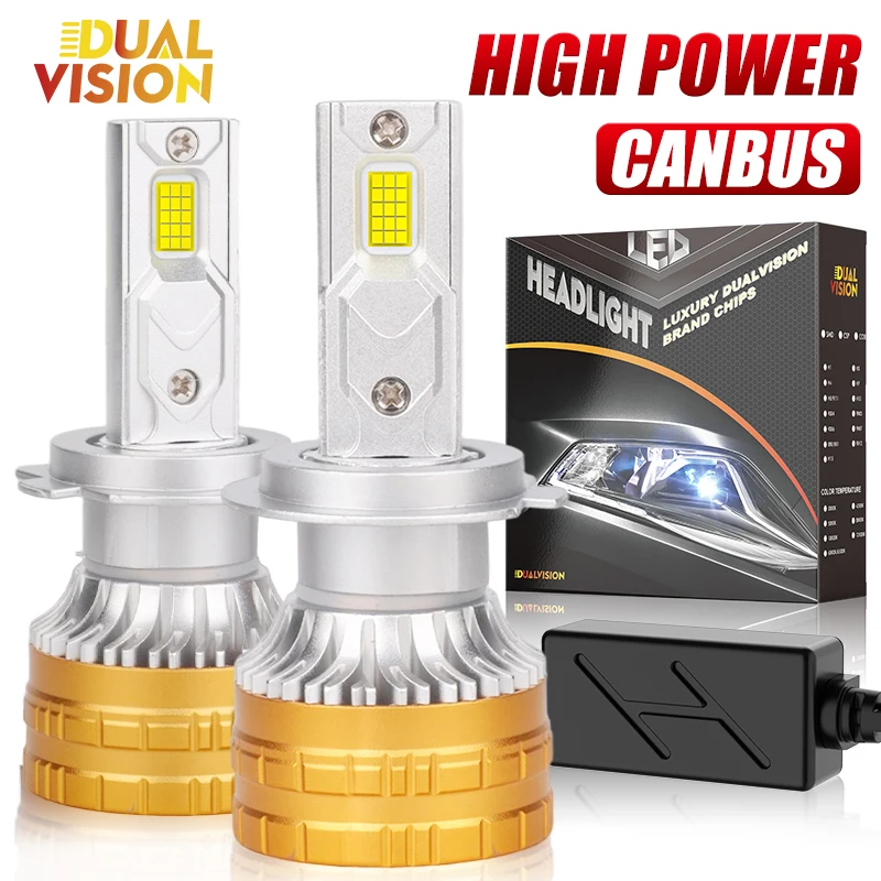 캔버스 H4 LED 헤드라이트 30개 CSP 칩 LED H7 H1 H11 H8 H9 9005 9006 HB3 HB4 300W 안개등 자동차 헤드램프 6000K 30000LM 12V 2개
