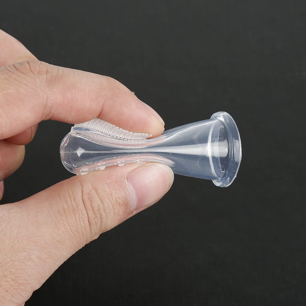Title 6, Soft Silicone Pet Finger Toothbrush Teddy Dog B...