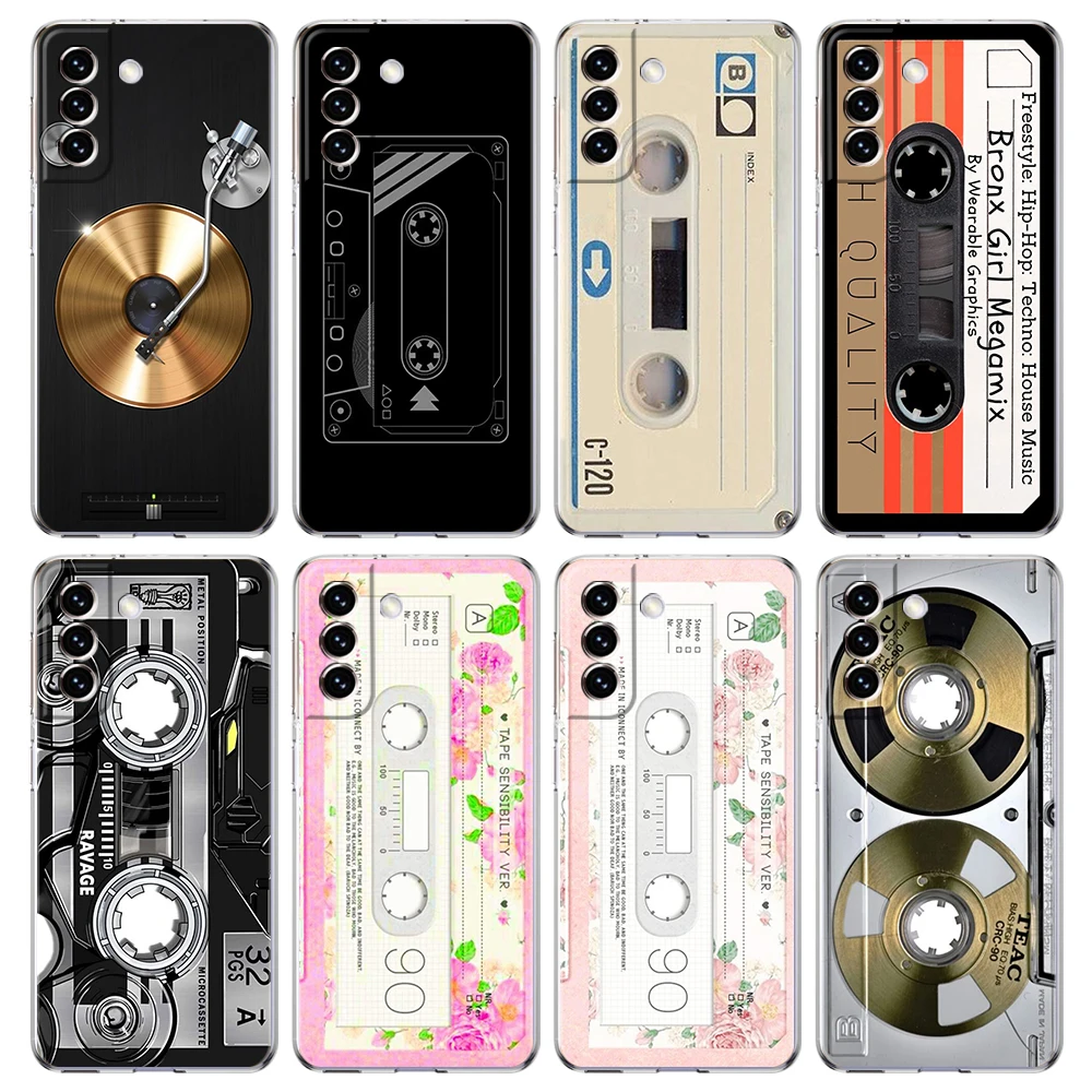 Clear Retro Vintage Cassette Tape Phone Case Cover
