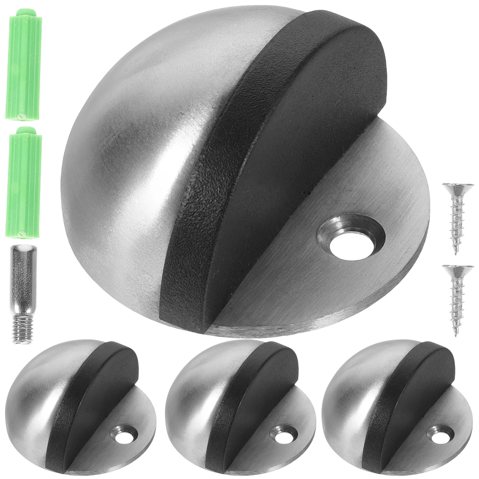 

Stainless Steel Door Stop Semicircular Anti-collision Flooring Staff Drawing Too