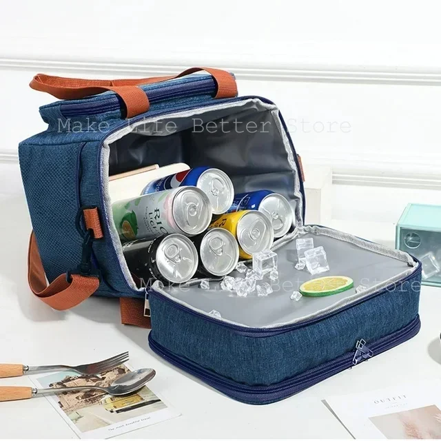 Cooler Bag Leak Proof Lunch Backpack Waterproof Thermal Lunch Bag Keep Warm Thermal Fridge Backpack Camping Meal