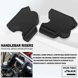 Handlebar Risers Motorcycle Accessories Mount Handle Clamp Handle Bar Risers Adapter For Royal Enfield Interceptor 650