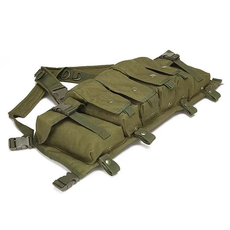 AK Chest Rig Molle Tactical Vest Hunting Camouflage AK 47 Magazine Carrier Combat Vest Outdoor Airsoft Paintball Military Gear