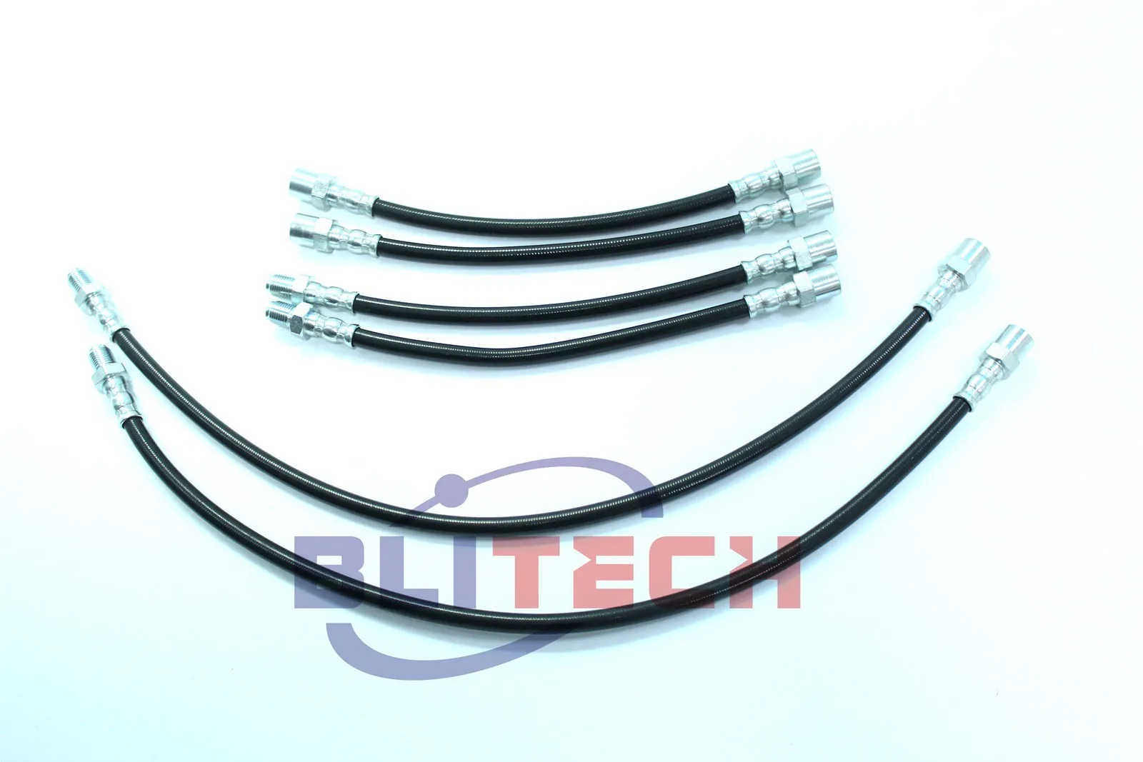 Stainless Front + Rear Racing Steel Brake Line Kit Cables BMW E36 E34 E32 Red Blue Silver Black car brake pipe repair kit