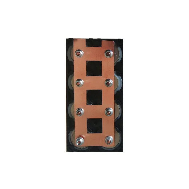 5M 1P 2P 32650 Lifepo4 Battery Connection Purple Copper Strip 0.2mm Thickness Copper Strip Punching Connecting Piece