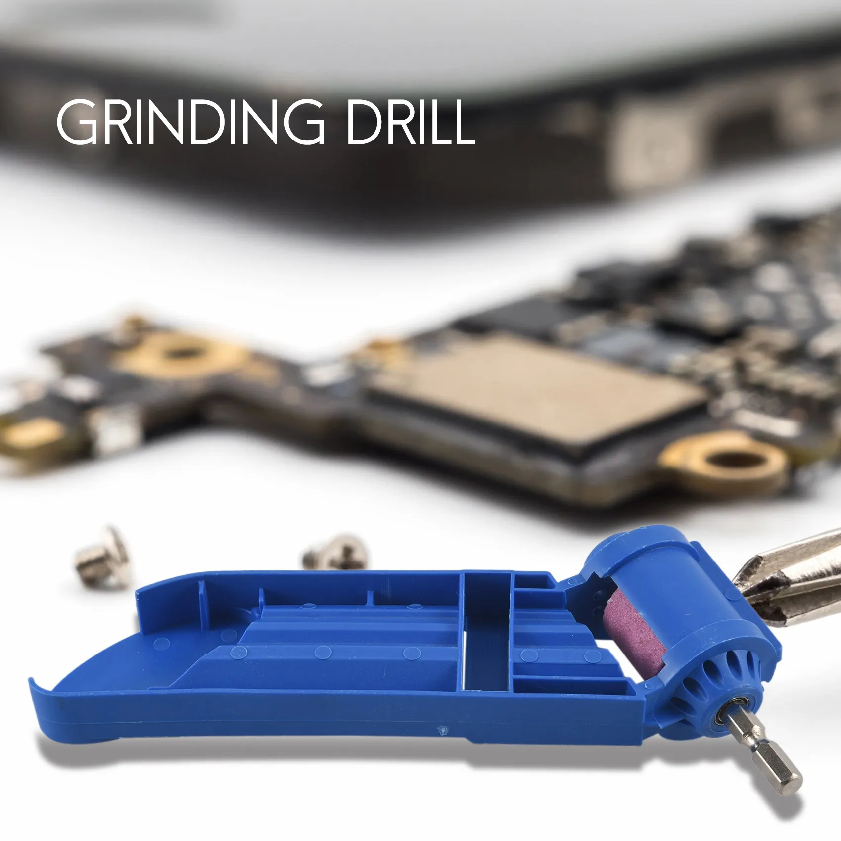 2-12.5mm Drill Bit Sharpener Portable Corundum Grinding Wheel Tool Corundum Resisting Drill Polishing Grinder Wheel Tool 2