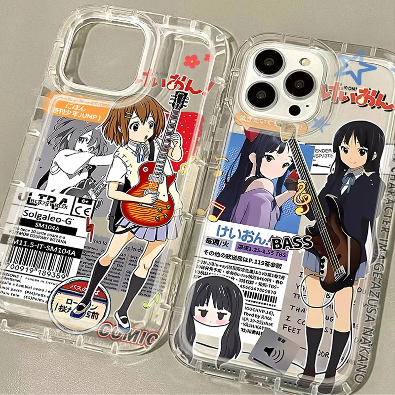 Charming Anime K-ON Girls Clear Phone Case