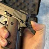 Toy Gun Pistol Shaped Torch Gun Lighter Metal And ABS Windproof w Flashlight 3