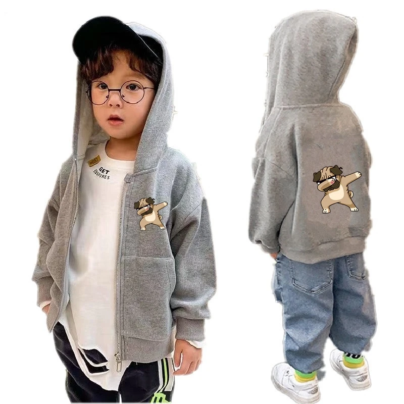 Kids Jackets Shiba Inu Dog Print Hoodie Sweatshirt 5 To 14 Years