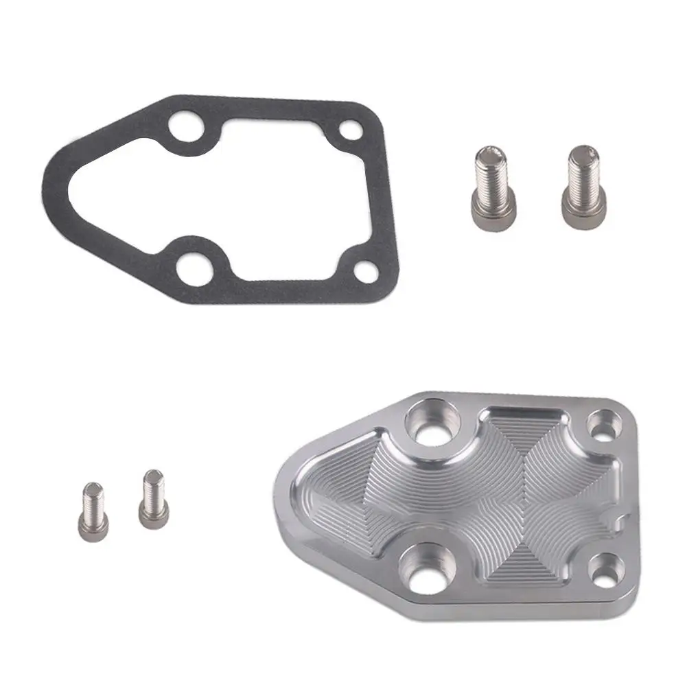 

Automobile Fuel Pump Block Off Plate With Washer High-Hardness Aluminum Alloy Replacement Parts Sbc283327350