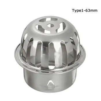 ที่ครอบท่อระบายน้ำสำหรับใช้ในสวนขนาด50/63/75/83/110มม. ที่ครอบท่อระบายน้ำที่พื้นกลางแจ้งทำจากสเตนเลสสตีลป้องกันการบล็อก 10