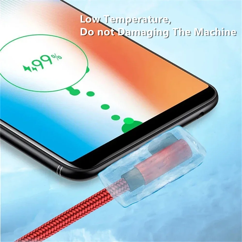 0.25M/1M/1.5M/2M/3M 66W 6A Single Elbow Fast Charge USB To Type C Data Wire Quick Charge Charging Cords Fast Charging Data Cable