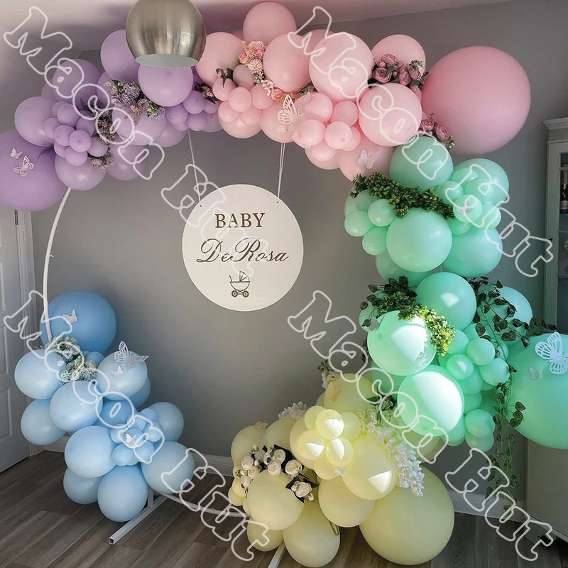 

Macaron Pink Latex Balloon Matte Balloon Garland Arch Kits Wedding Birthday Event Mint Green Celebration Party Decor Baby Shower