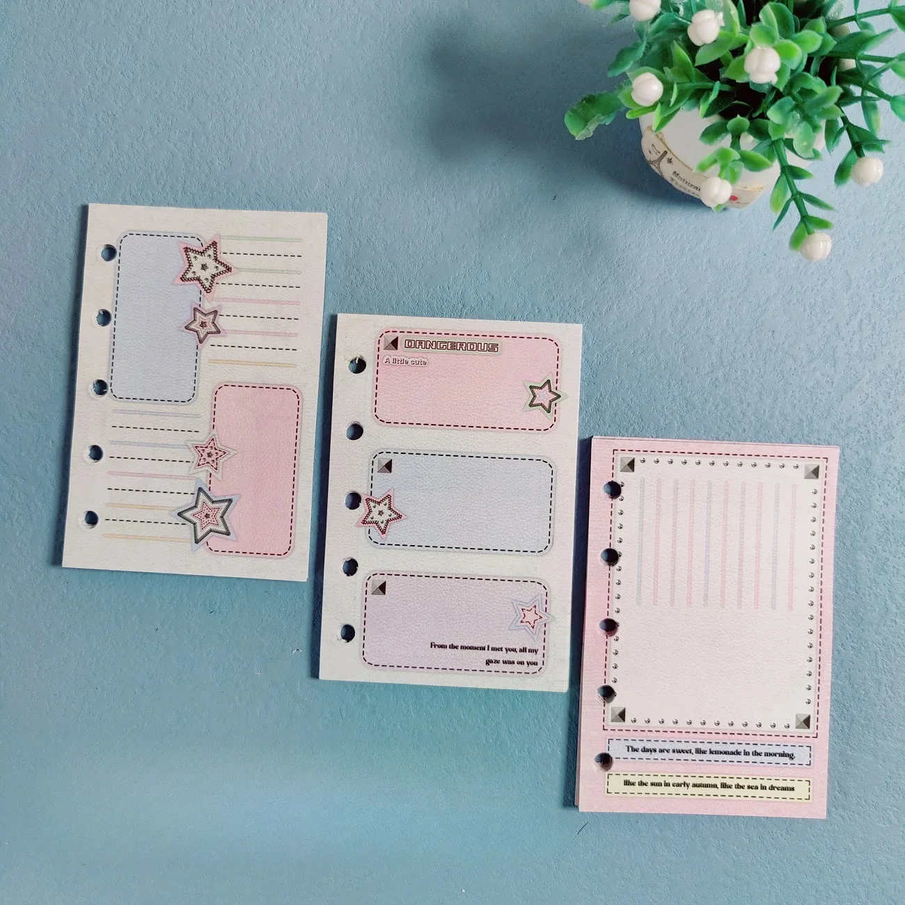 Cute & Colorful Loose Leaf Journal Pages - 60 Sheets