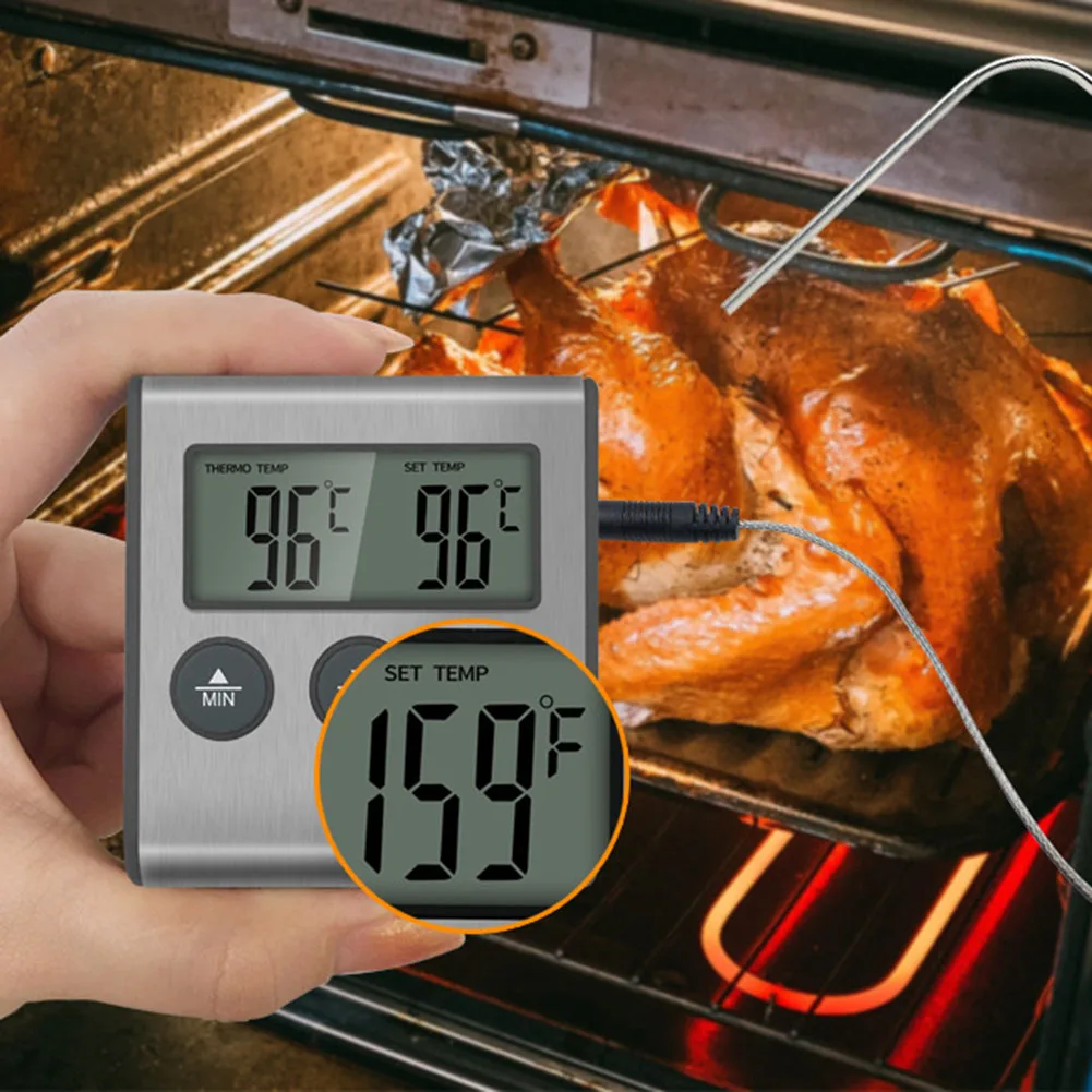 

Smart Digital Food Thermometer Kitchen Barbecue Oven Electronic BBQ Thermometer Electric Oven Kitchen Weather Station