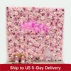 Silk Rose Flowers 3D Backdrop Wall Wedding Decoration Artificial Flower Wall Panel for Home Decor Backdrops Baby Shower 1