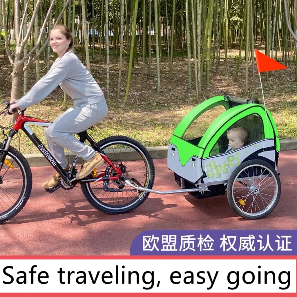 

Велосипедный трейлер для малышей, складная тележка 2 в 1, многофункциональная уличная детская прогулочная коляска для детей и домашних животных