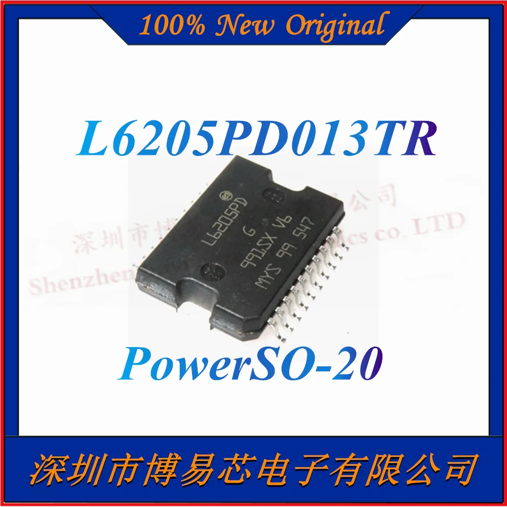 

NEW L6205PD013TR 52V 2.8A Brushed DC Motor Driver IC Motor Driver IC PowerSO-20