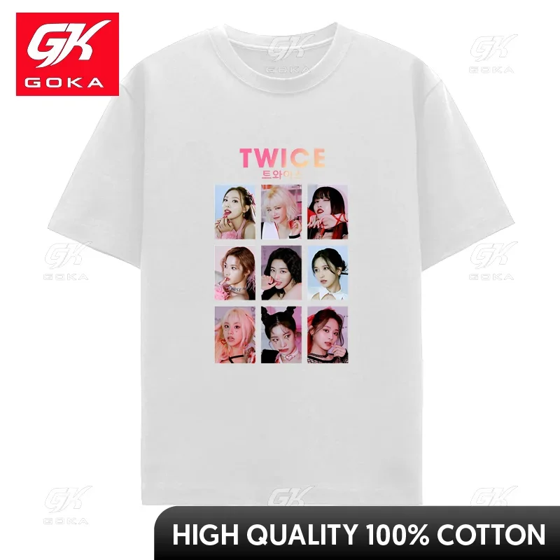 thumbnail image 1 of Camiseta de estilo coreano Kpop para hombre y mujer, ropa de calle Harajuku, camisetas de algodón de hip hop, ropa estética vintage, camisetas unisex, 1 of 7