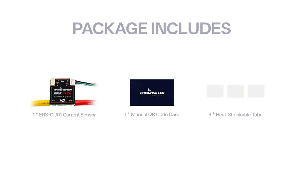 ERS-CU01 - Real-Time Current Sensor for compatible ExpressLRS PWM Receivers