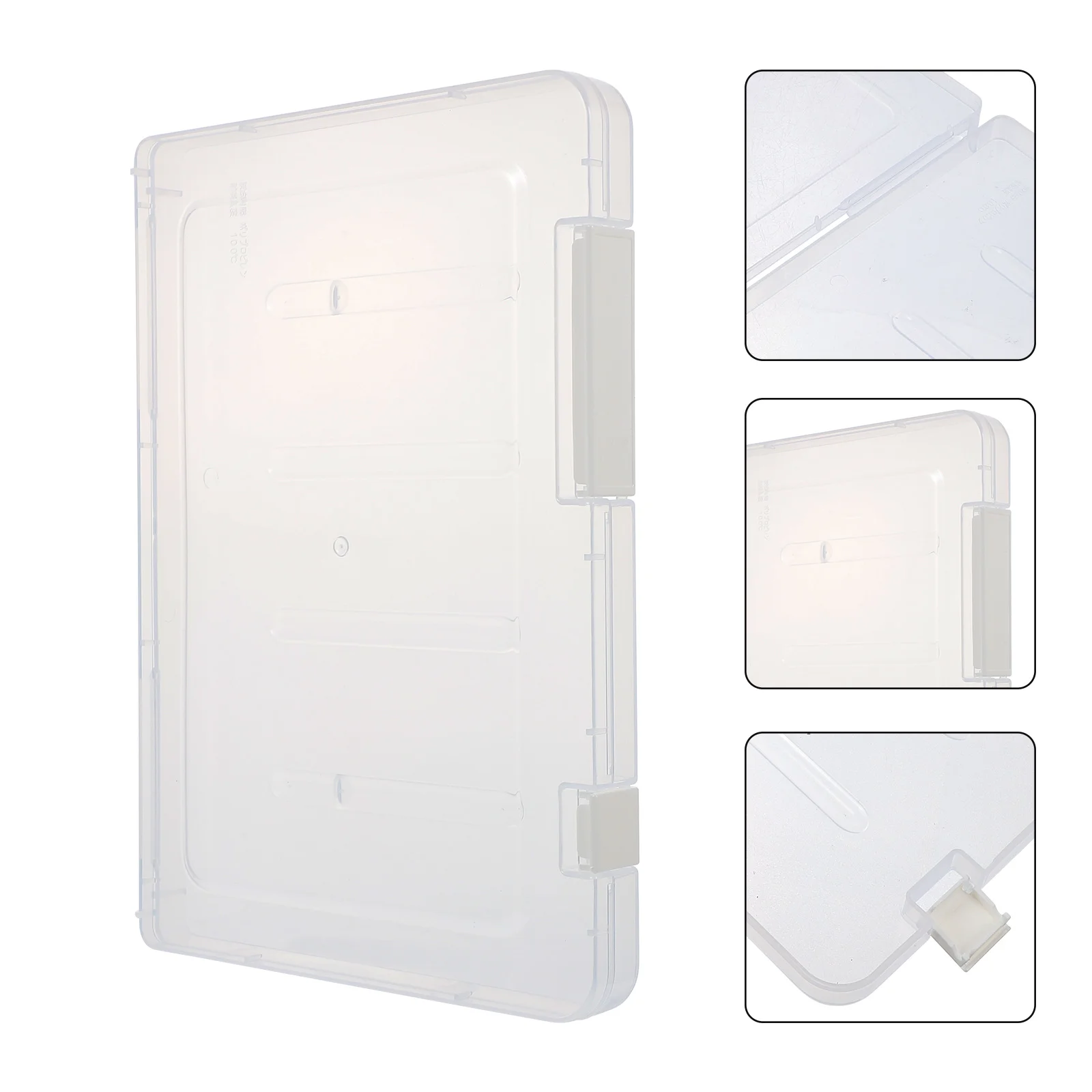

A4 A5 Paper File Document Storage Box Desktop Storage Holder Transparent Container Clipboard File Box Case For Office School