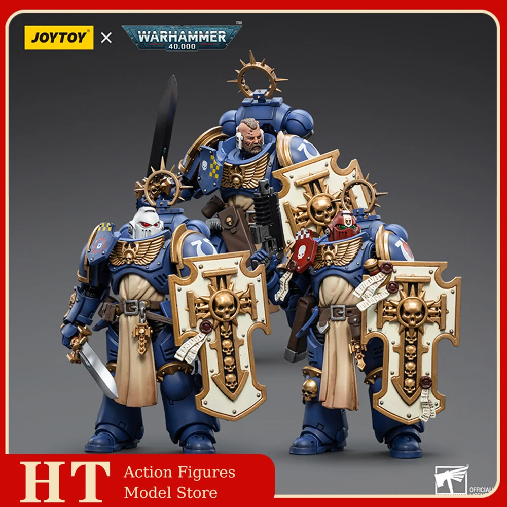 

JOYTOY Warhammer 40K 1/18 Action Figures Ultramarines Bladeguard Veteran Game Anime Military Model Hot Sales Boys Gift
