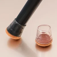 24/1Pcs Round Chair Leg Protectors Felt Pads for Hardwood Floors Silicone Covers Furniture Leg Slider Caps Non Slip Reduce Noise 2