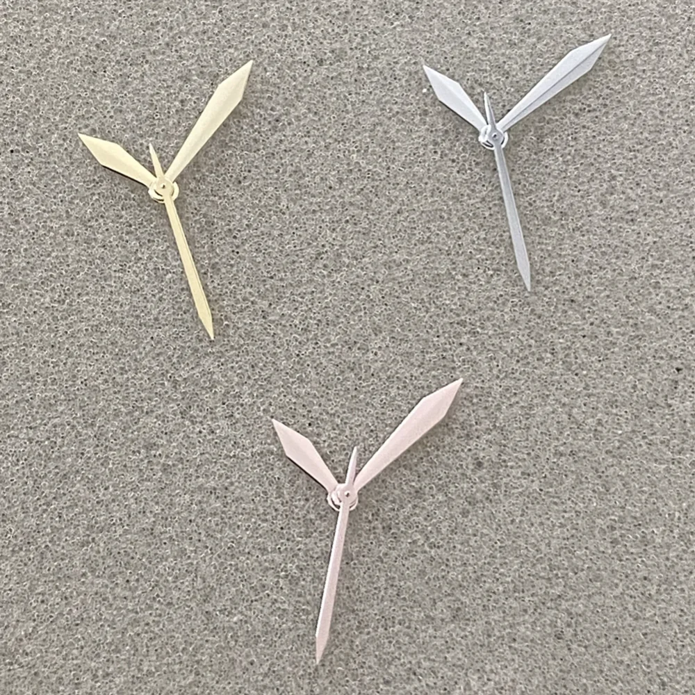 New Sword-shaped Watch Hands Gold Rose Silver Non-luminous Watch Hands ...