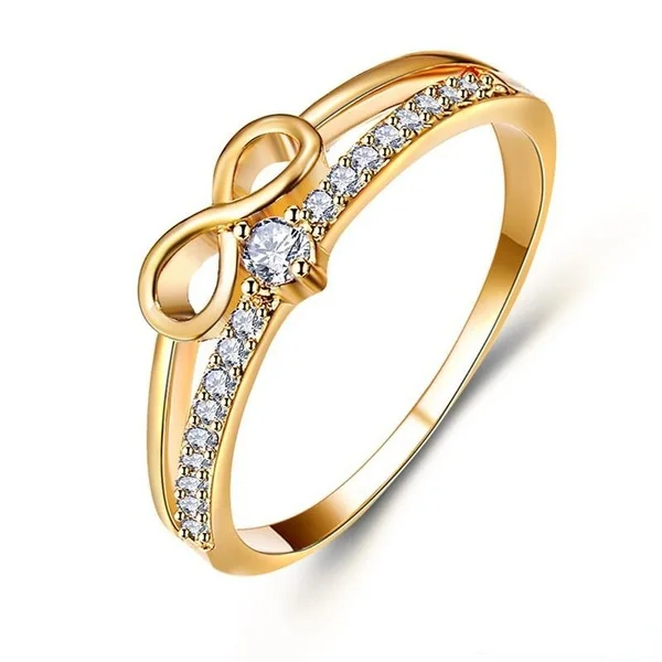 Finger Ring Infinite Love Rings for Women Engagement Wedding Fashion Promise Rings Wedding Band Anniversary Gift Party Jewelry