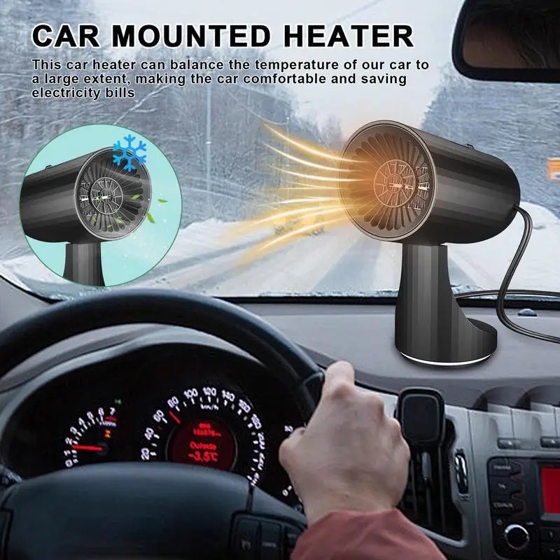 

Car Heater 24V Car Heater 2 In 1 Fast Heating Cooling Fast Heating Quickly Defrost Defogger Car Interior Durable Accessories