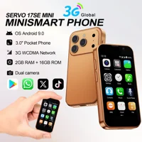 2026New SERVO mini Smartphone 3.0" HD Screen 2GB+16GB 3G WCDMA GPS Small Smart Phone Android 9.0 Face Unlock Pocket Mobile Phone