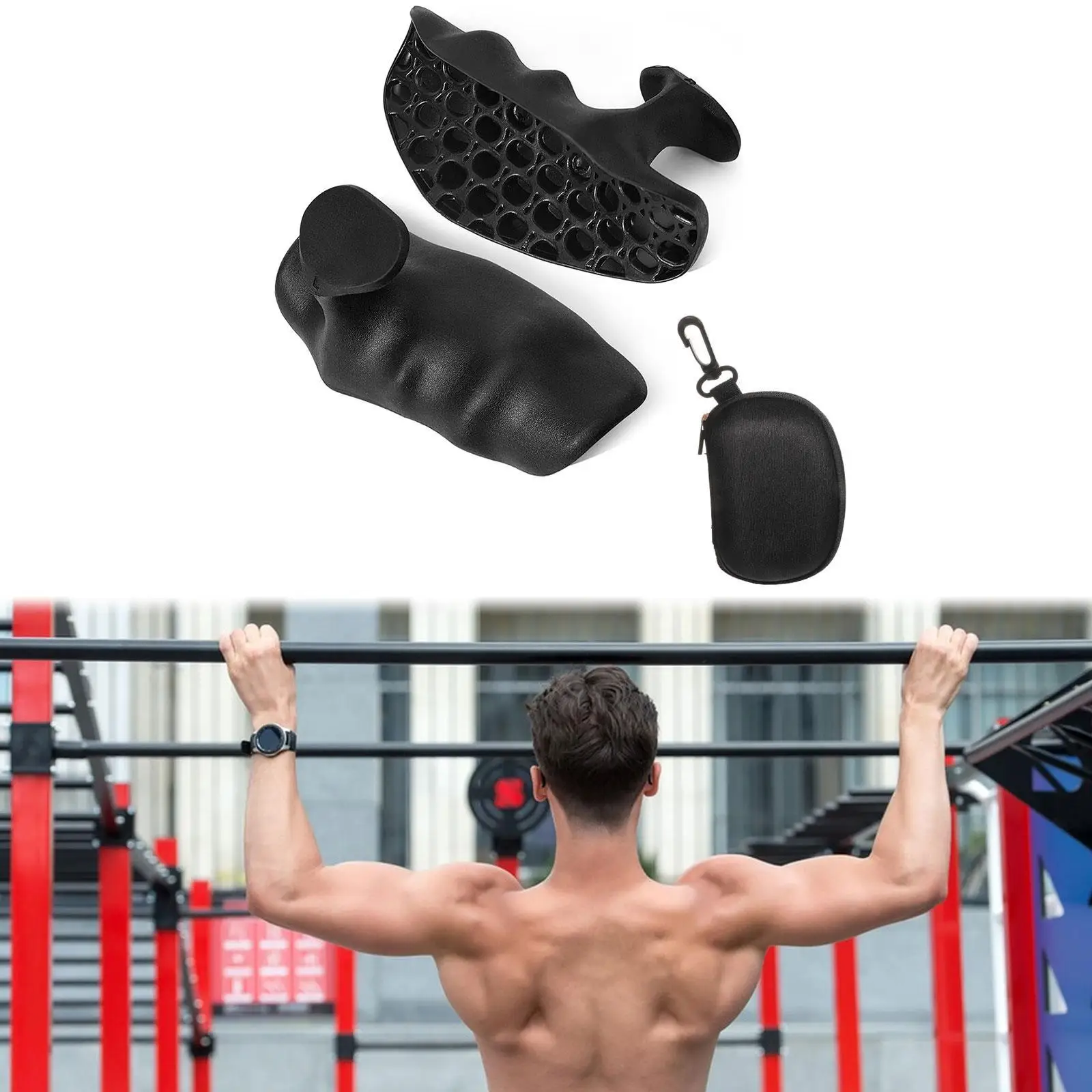 2 Pieces Gym Grips Gym Gloves for Crosstraining Fitness Dumbbell Lifting
