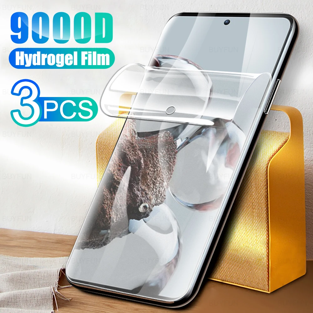 

3Pcs Front Frosted Hydrocoagulated Films for Xaomi 11T Pro Plus Full Protector Protective for Xiaomi 12T 12T Pro Phones Soft