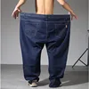 Big Size Blue Jeans  5XL 6XL 7XL 8XL Black Extra Large Clothes Oversize Mens Trousers Elastic Stretch Denim  Male Brand Pants 2