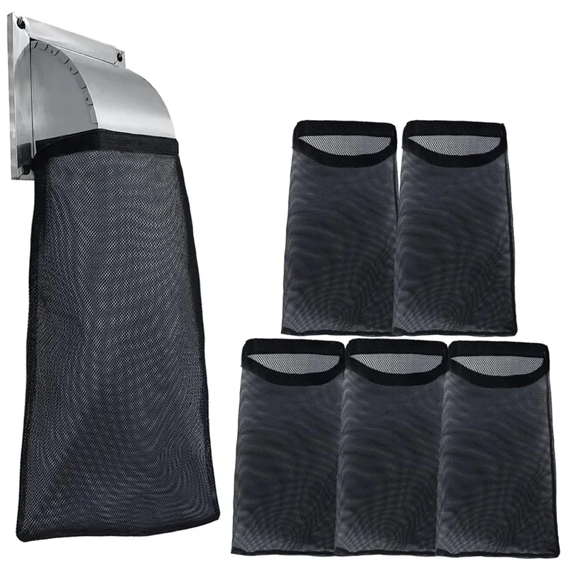 6Pack Dryer Vent Lint Bags Lint Traps Dust Bag For Outdoor Dryer Vents Capturing And Dust Easy To Use