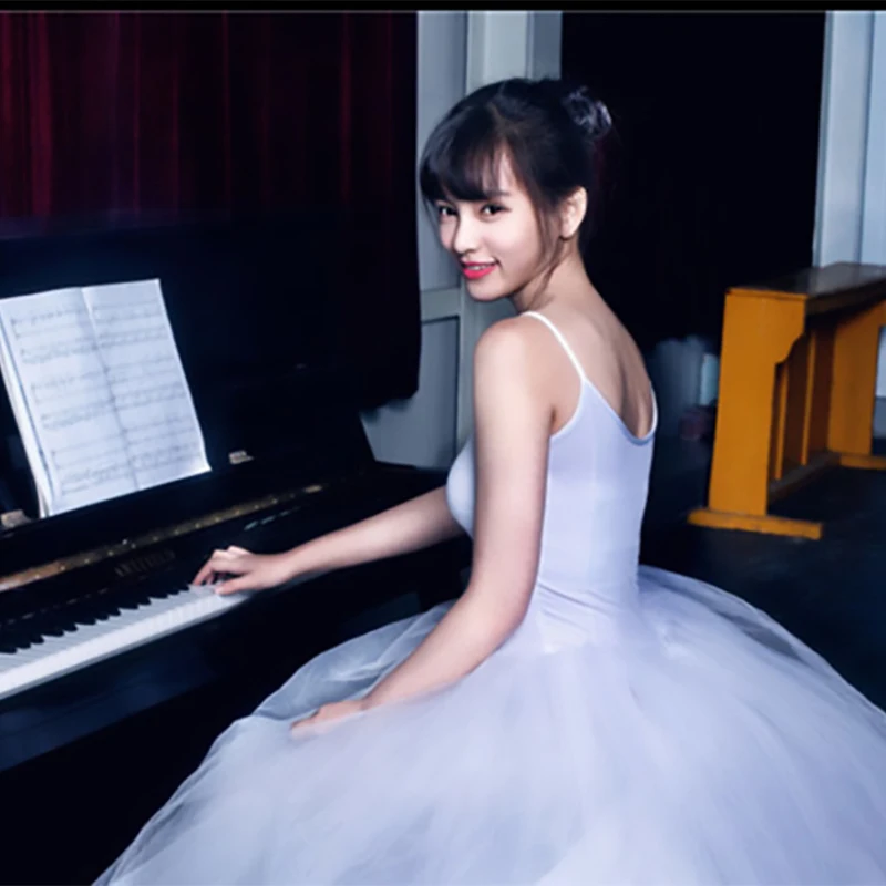 

Professional Adult Ballet Costume Black/White Ballerina Dance Dress Women Ballet Dance Clothes Girls Ballet Dance Tutu skirt