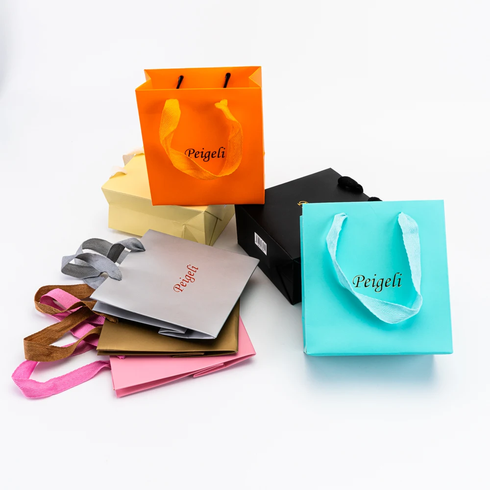 100pcs Party Favor Bags Custom Logo Kraft Paper Shopping Bags for Birthday Gift Jewelry Candy Treat Goodie Goody Grocery Package 21 S6b1b9160385d4910af498c850bbab056W
