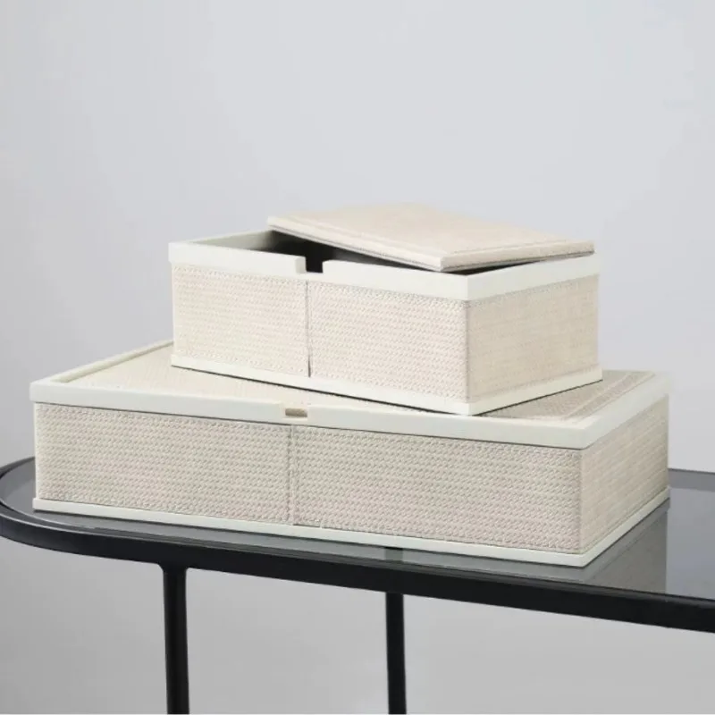 Wooden Jewelry Box Large Surface Exquisite Leather Multi Functional Organizer Luxury Jewelry Storage Box Packaging Supplies