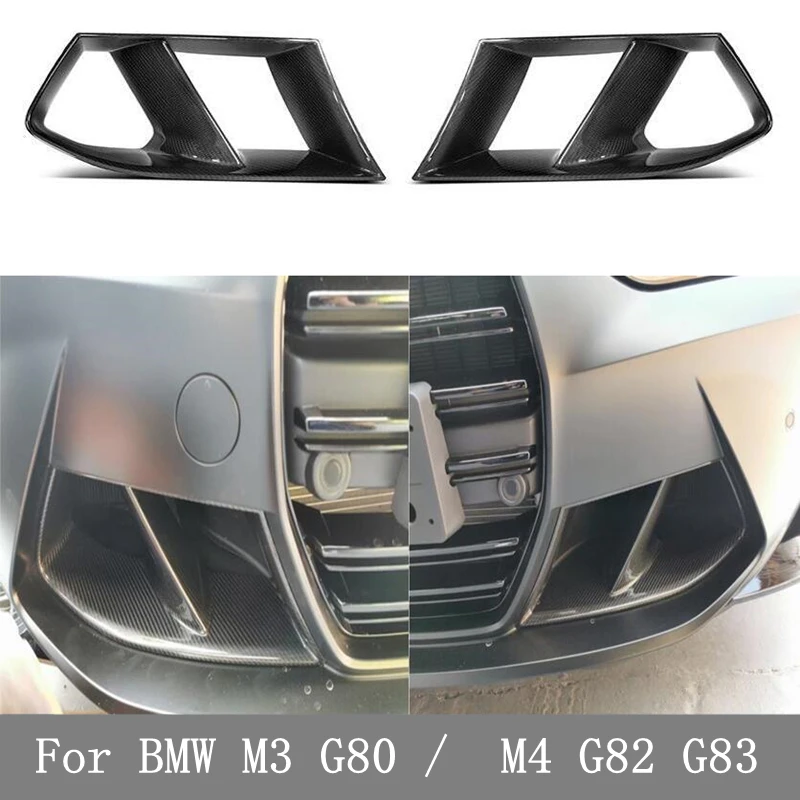 For BMW M3 G80 M4 G82 G83 2021 2022 2023 2024 REAL Carbon Fiber Front ...