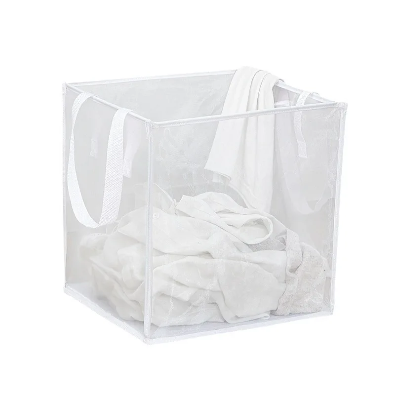 Laundry Bags Hamper Bag with Handles,Portable &Collapsible Dirty Clothes Mesh Basket Foldable for Washing Storage,  Room 5