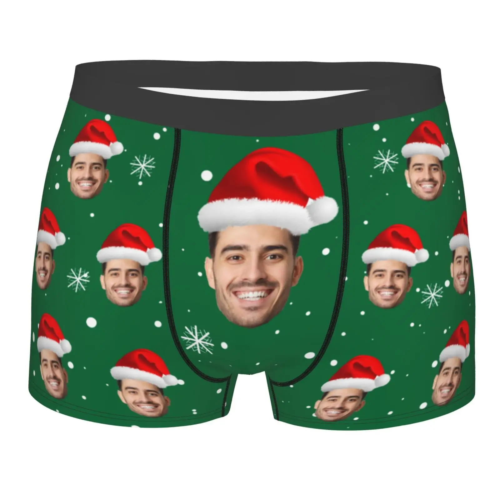 Personalized Face Photo Christmas Men's Underwear 3 | Personalized Face Photo Christmas Men's Underwear 2