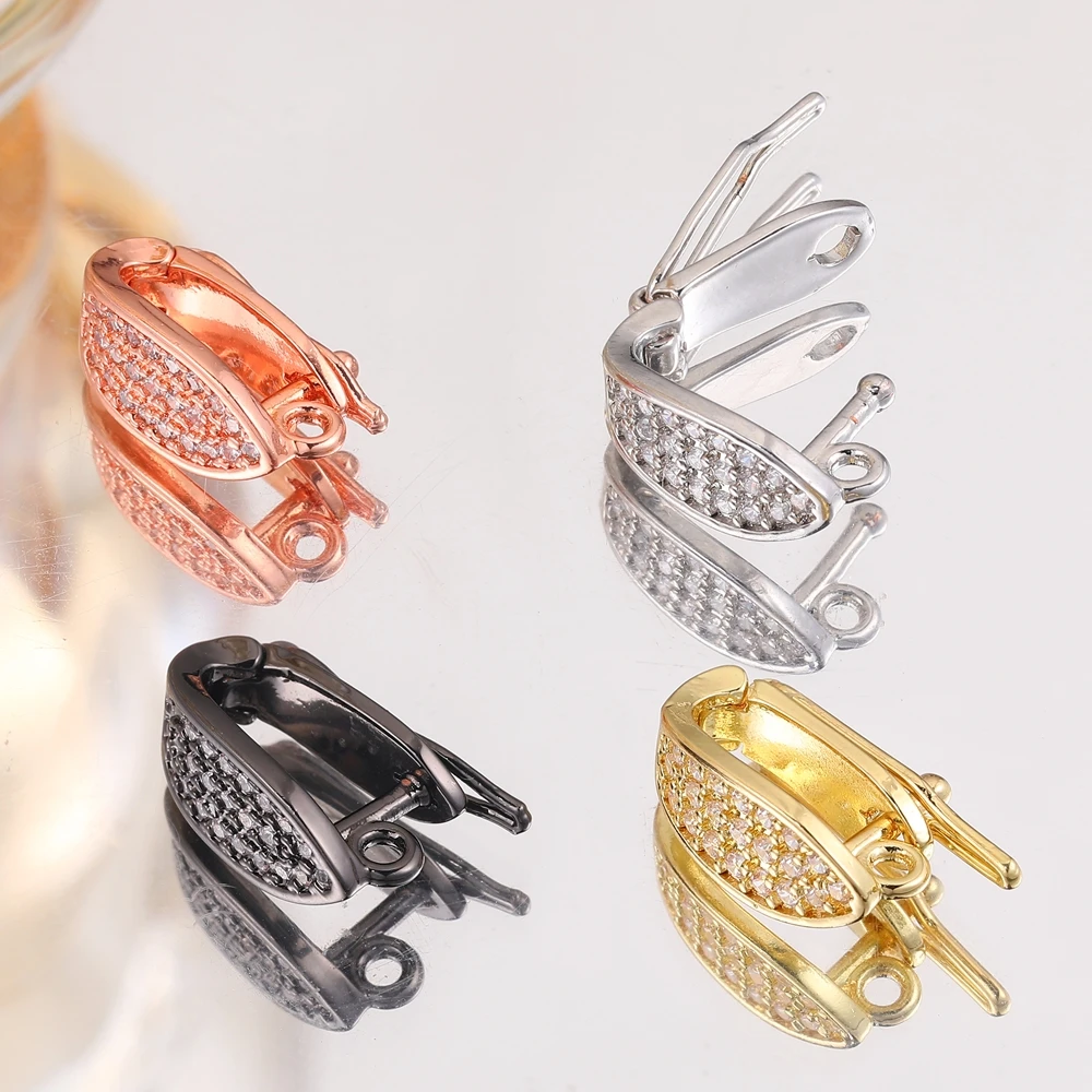 Juya 18K Gold versilbert Haken Ballen Clip Kautionen Verschlüsse Zubehör für DIY Handarbeiten Edelsteine Perlen Perlen Anhänger Schmuckherstellung – Detail 6
